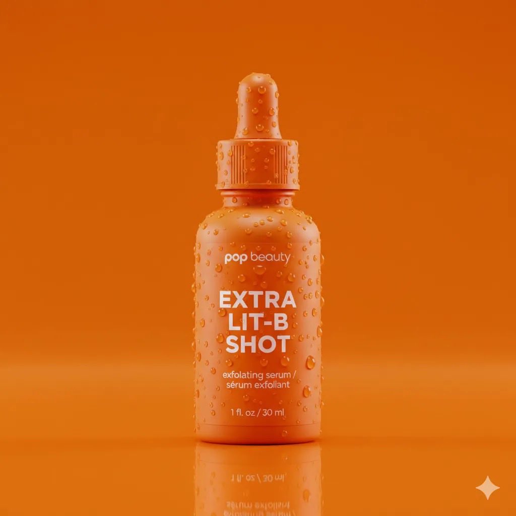 AI Prompt for E-commerce Product Photography of Exfoliating Serum Bottles