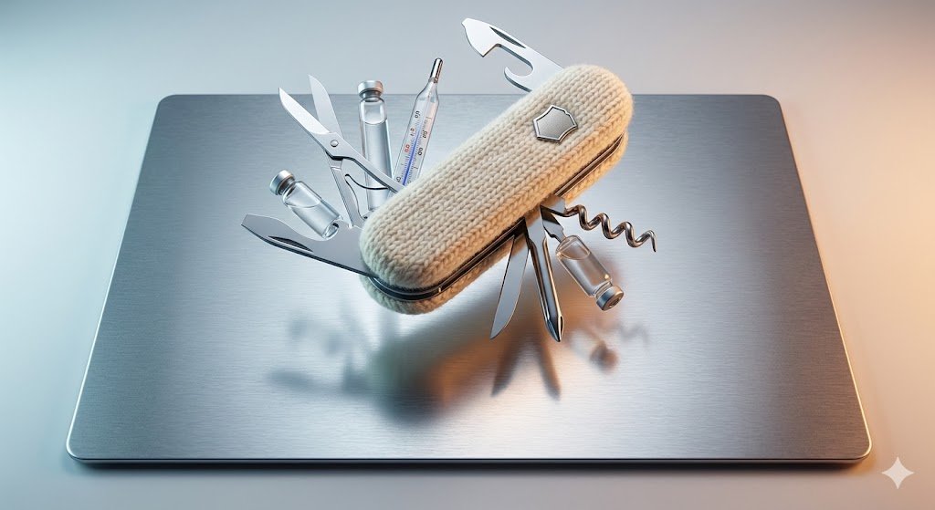 AI Prompt for E-commerce Product Photography of Swiss Army Knife