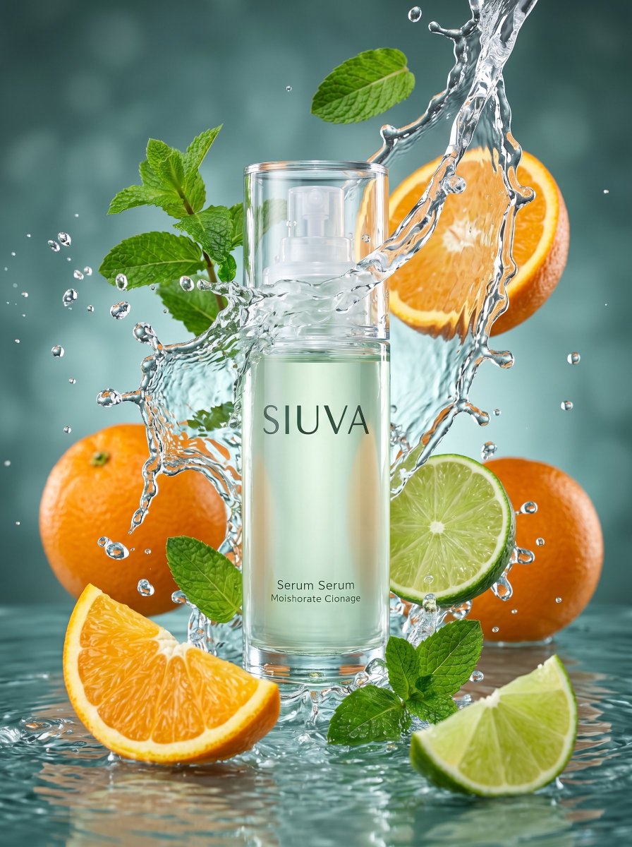 AI Prompt for E-commerce Skincare Product Splash Photography