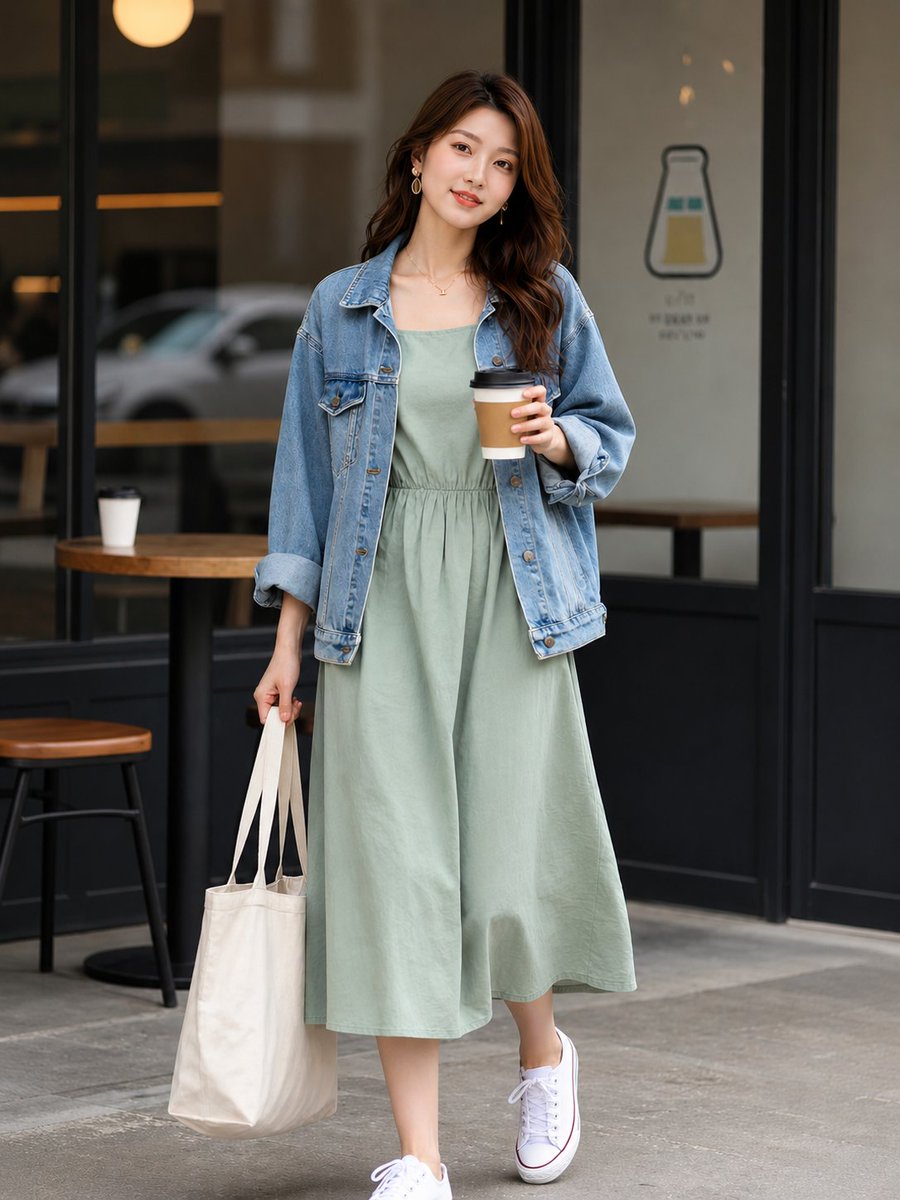 AI Prompt for East Asian Street Style Cafe Photography