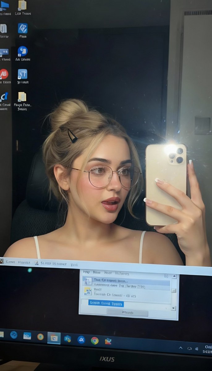 AI Prompt for East Asian Woman Portrait with Messy Bun and Bokeh Background