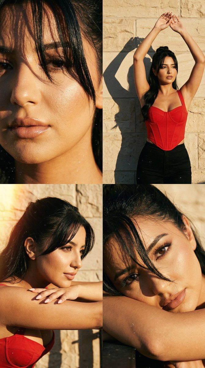 AI Prompt for Editorial 2x2 Grid with Golden Hour Film Scan