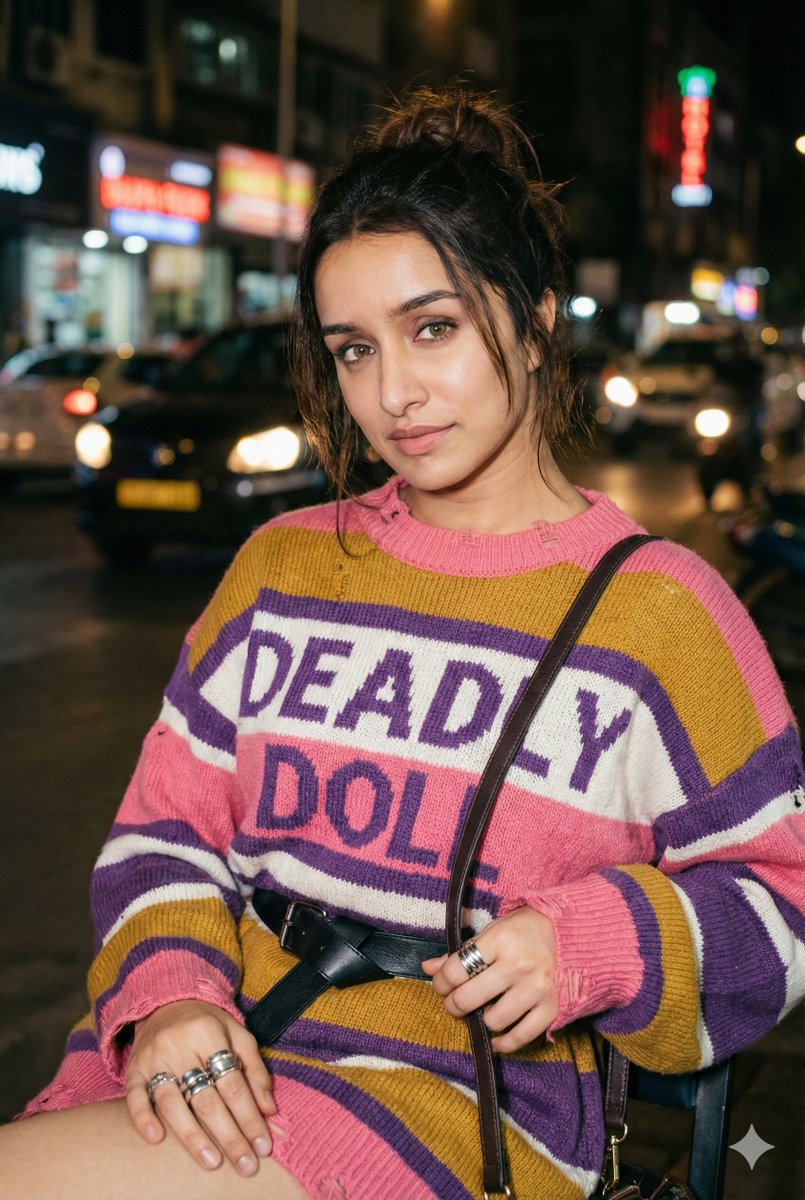 AI Prompt for Editorial Nighttime Urban Portrait with Identity Preservation