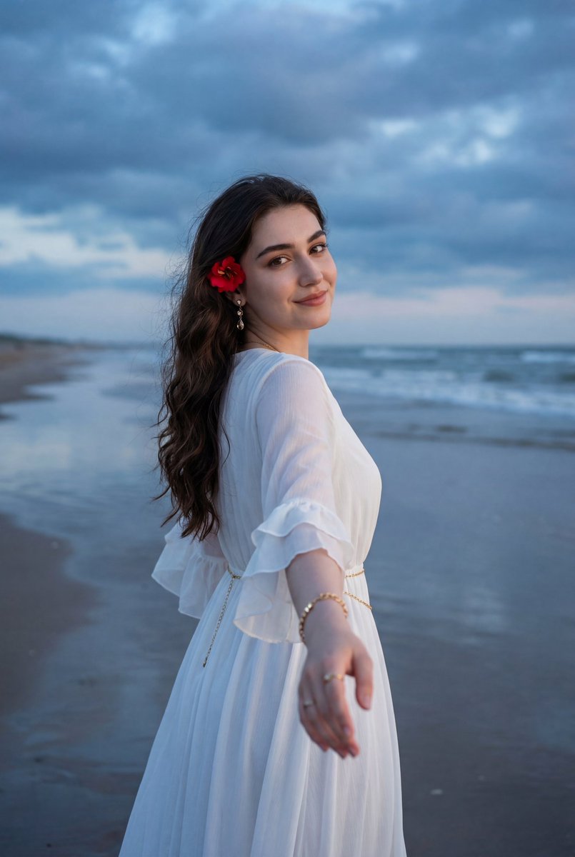 AI Prompt for Ephemeral Coastal Portrait: A Guide to Creating Dreamy Beach Images