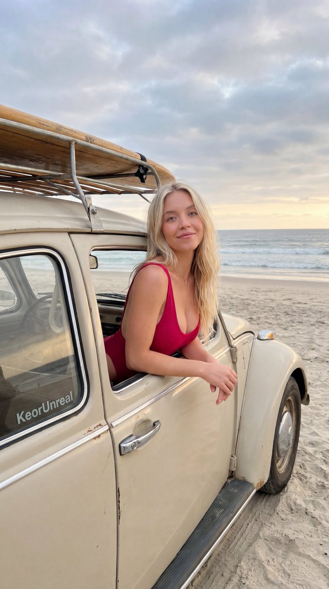 AI Prompt for Ethereal Coastal Vintage Car Portraits
