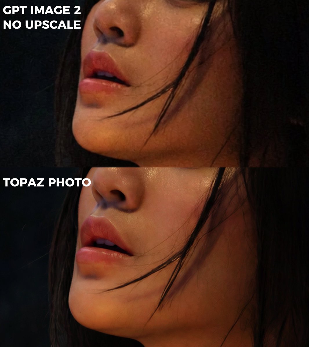 AI Prompt for Extreme Close-Up Zoom for Comparing Image Quality