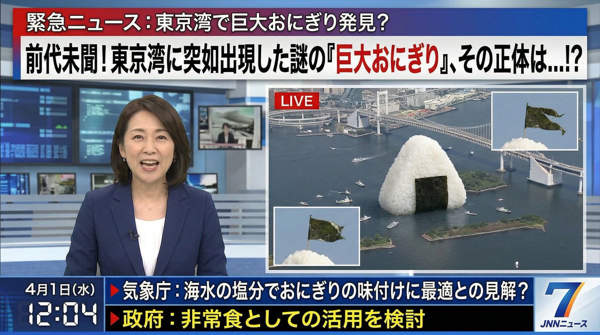 AI Prompt for Fake News TV Screen Shot Generation for April Fool's Day