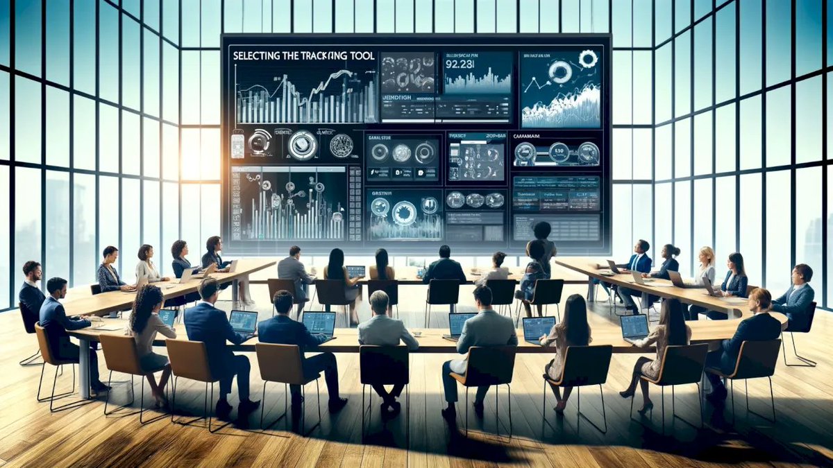 AI Prompt for Futuristic Corporate Data Analytics Scene