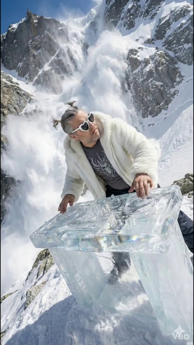 AI Prompt for Futuristic Ice DJ Setup Cyberpunk Photography