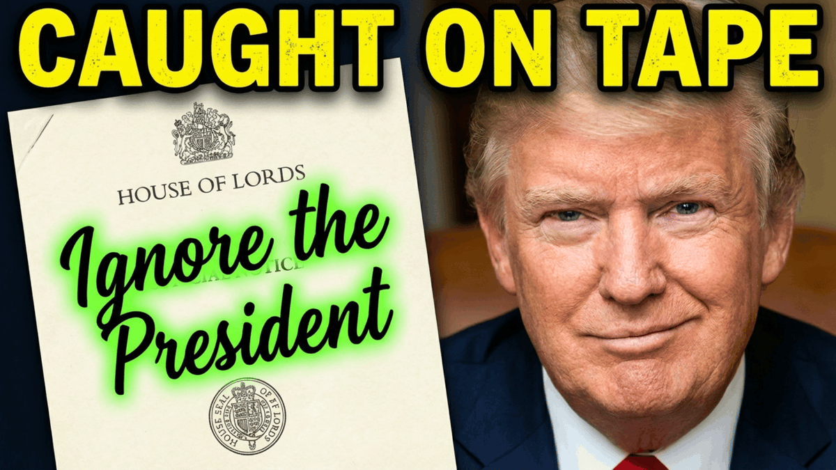AI Prompt for Generating a Trump Portrait with Neon Text on a House of Lords Document