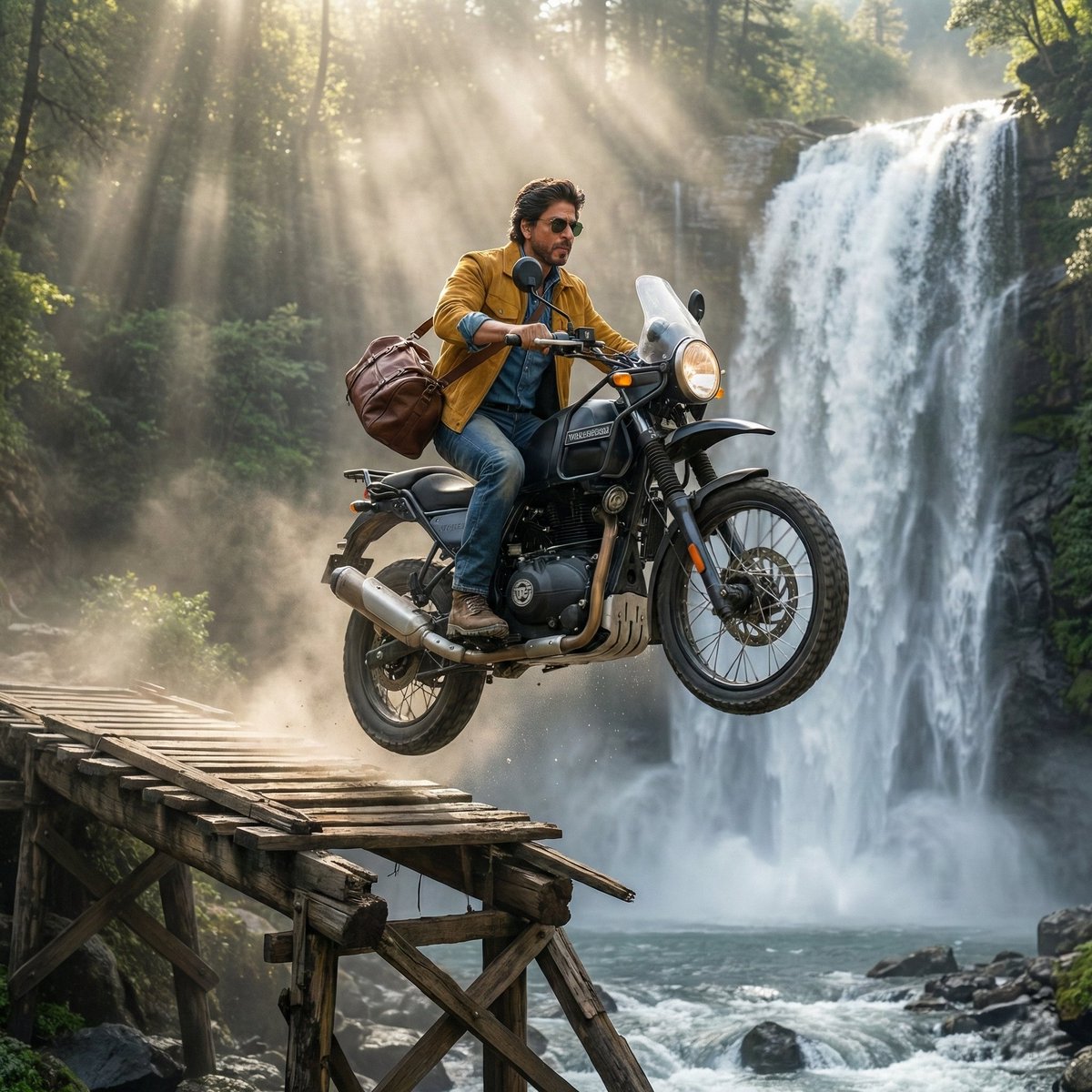 AI Prompt for Generating an Epic SRK Motorcycle Jump Action Scene