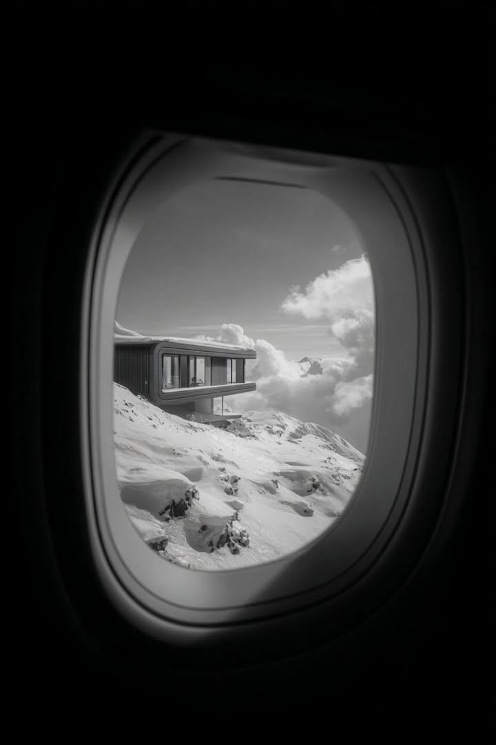 AI Prompt for Generating Black and White Futuristic House Photos
