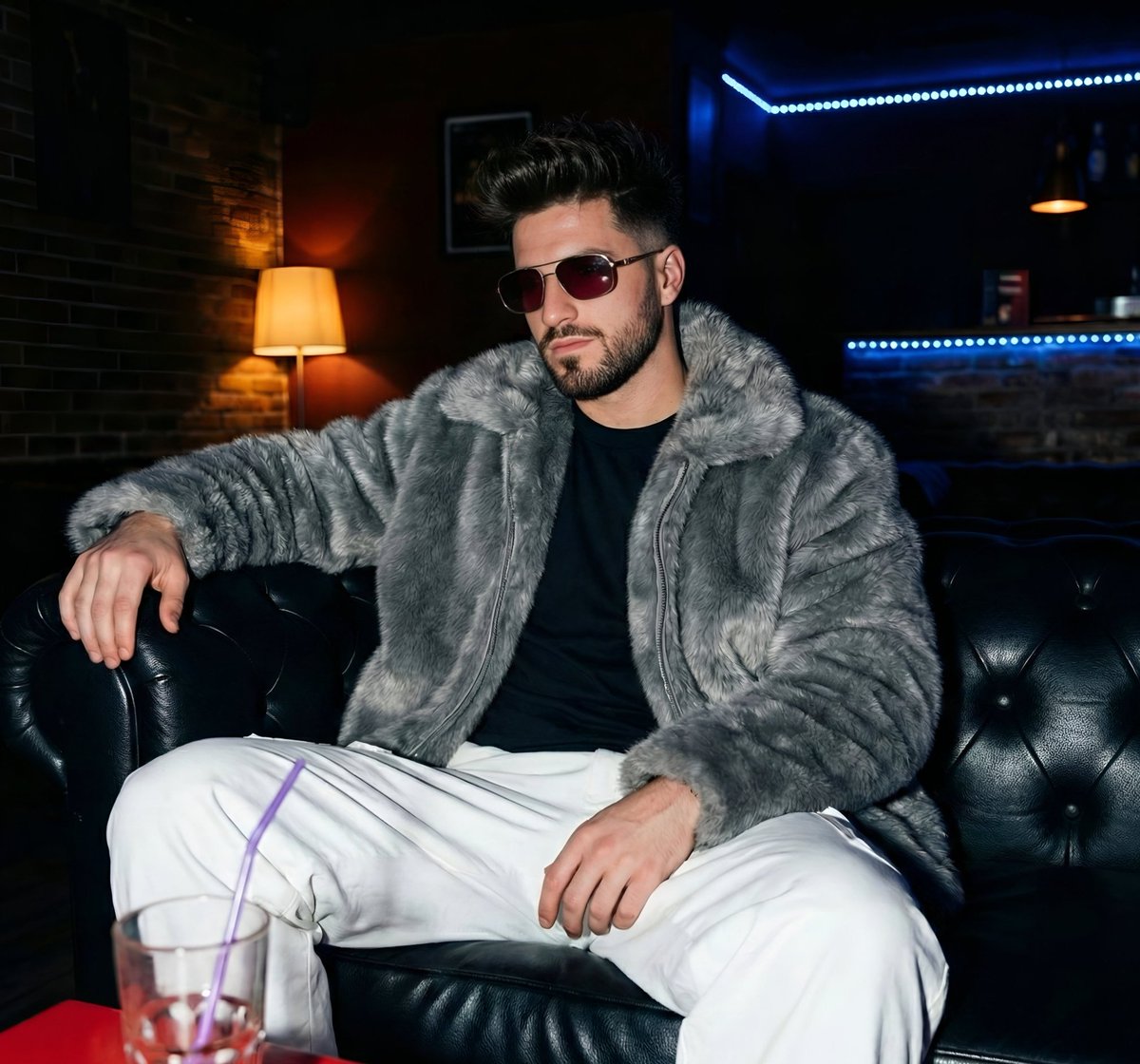 AI Prompt for Generating Cinematic Nightclub Portraits with Neon Lights