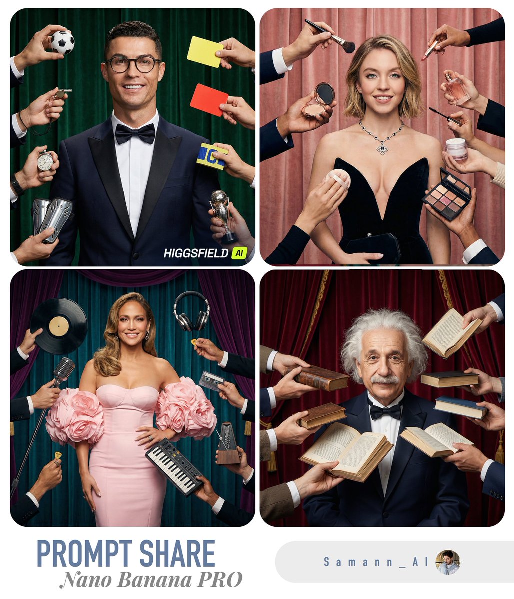 AI Prompt for Generating Hyper-Realistic Studio Portraits with Custom Objects
