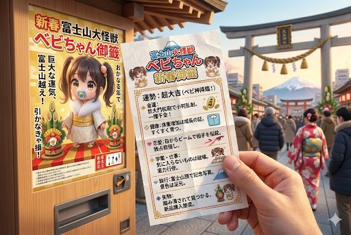 AI Prompt for Generating Omikuji Fortune Slip Images