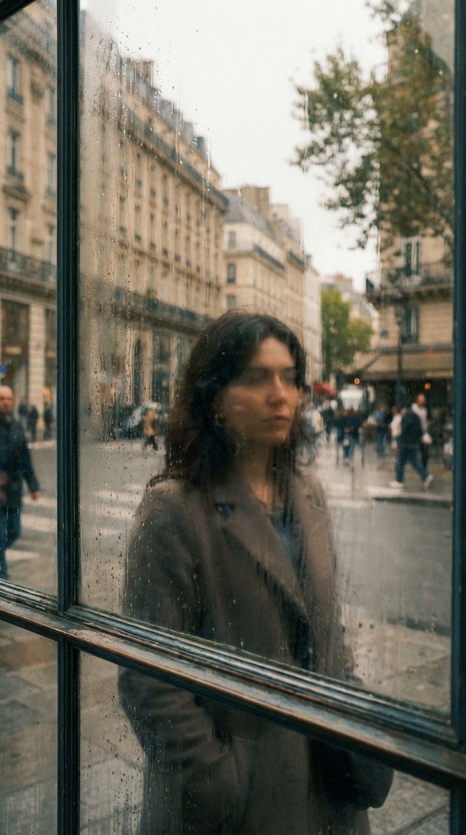 AI Prompt for Generating Realistic Portrait with Reflected Cityscape