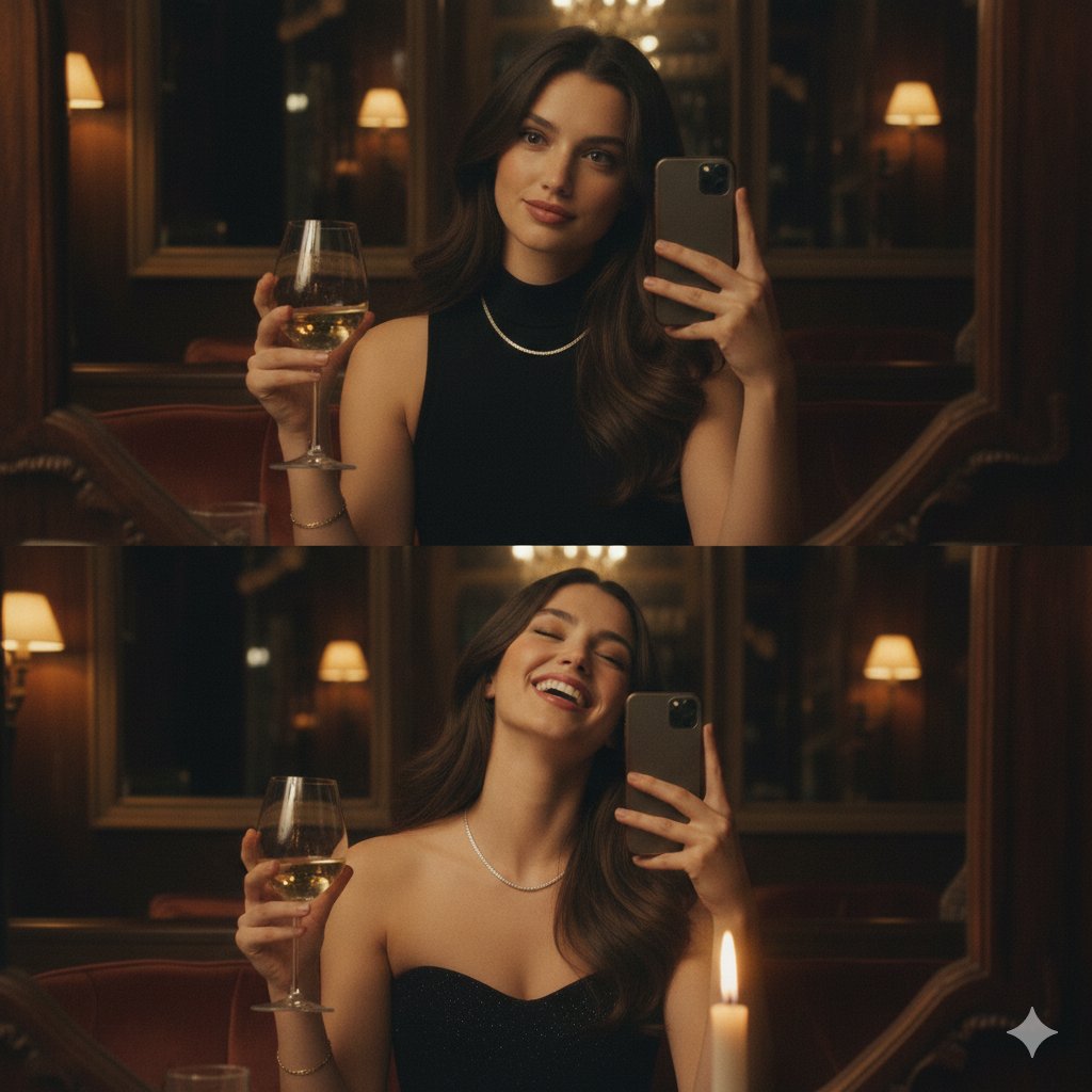 AI Prompt for Generating Ultra-Realistic Mirror Selfies in Upscale Bistros