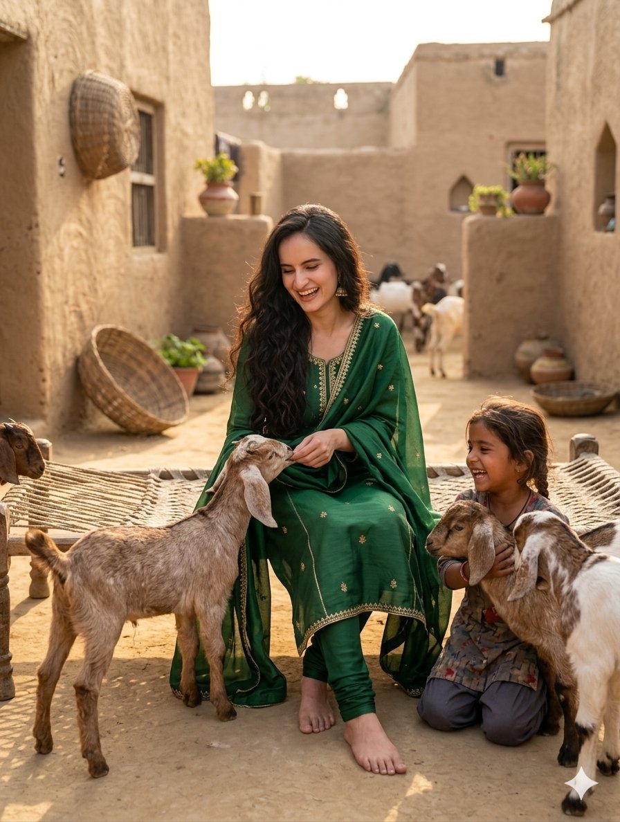 AI Prompt for Generation of Idyllic South Asian Village Scenes