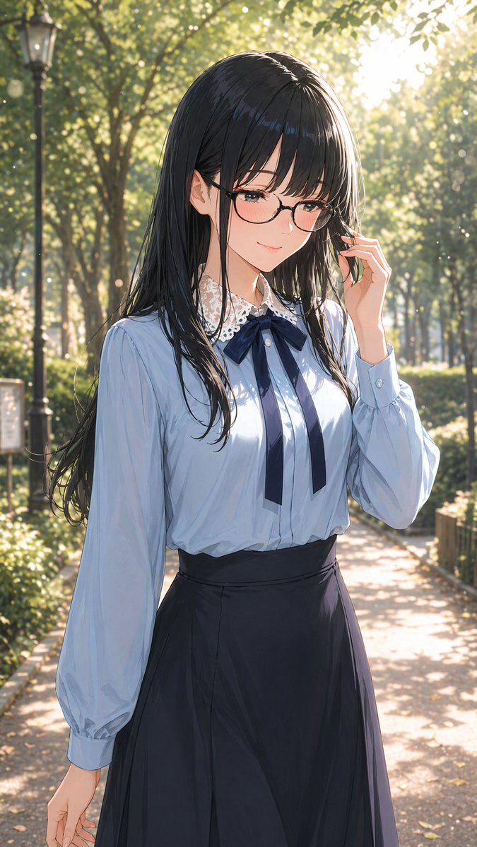 AI Prompt for Gentle Woman Portrait with Glasses