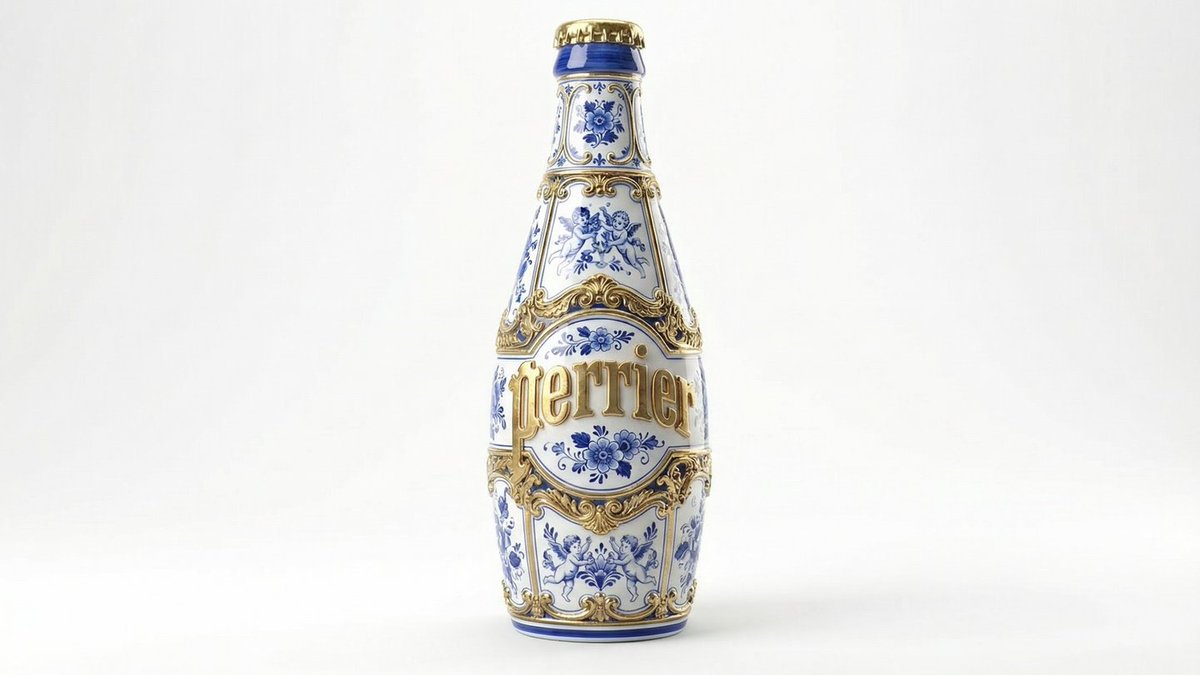 AI Prompt for Gilded Delftware Inspired Product Images
