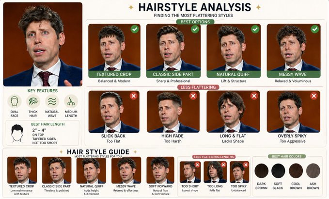 AI Prompt for Hairstyle Comparison and Analysis