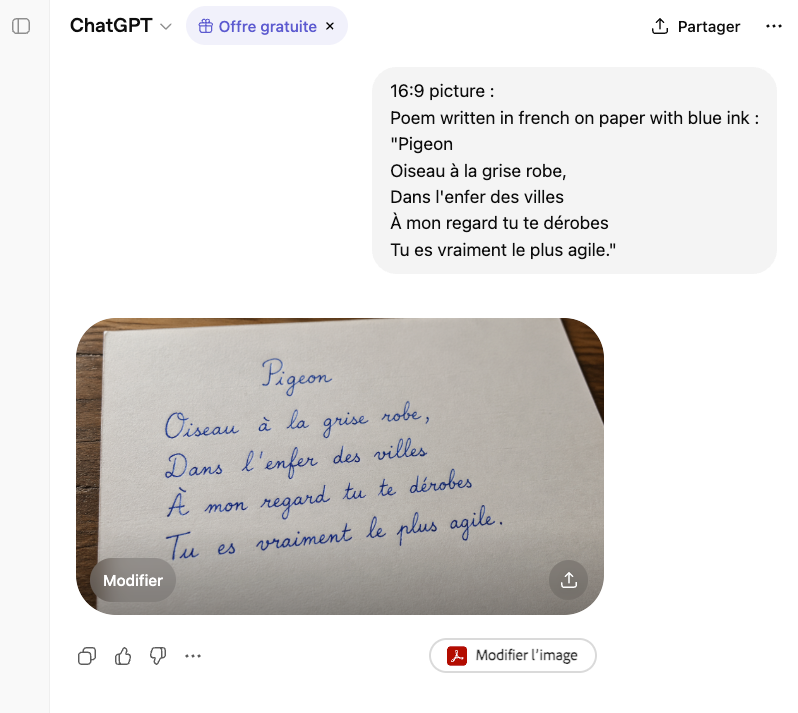 AI Prompt for Handwritten French Poetry on Paper - Generate Authentic Stationery Art