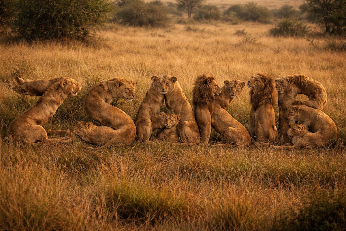 AI Prompt for Hidden Word Image Generation - Lions and the Word 'zsakib'