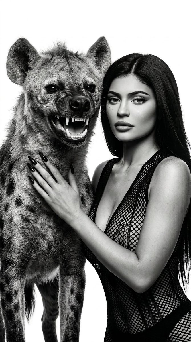 AI Prompt for High-Contrast Black and White Panther Editorial Portrait