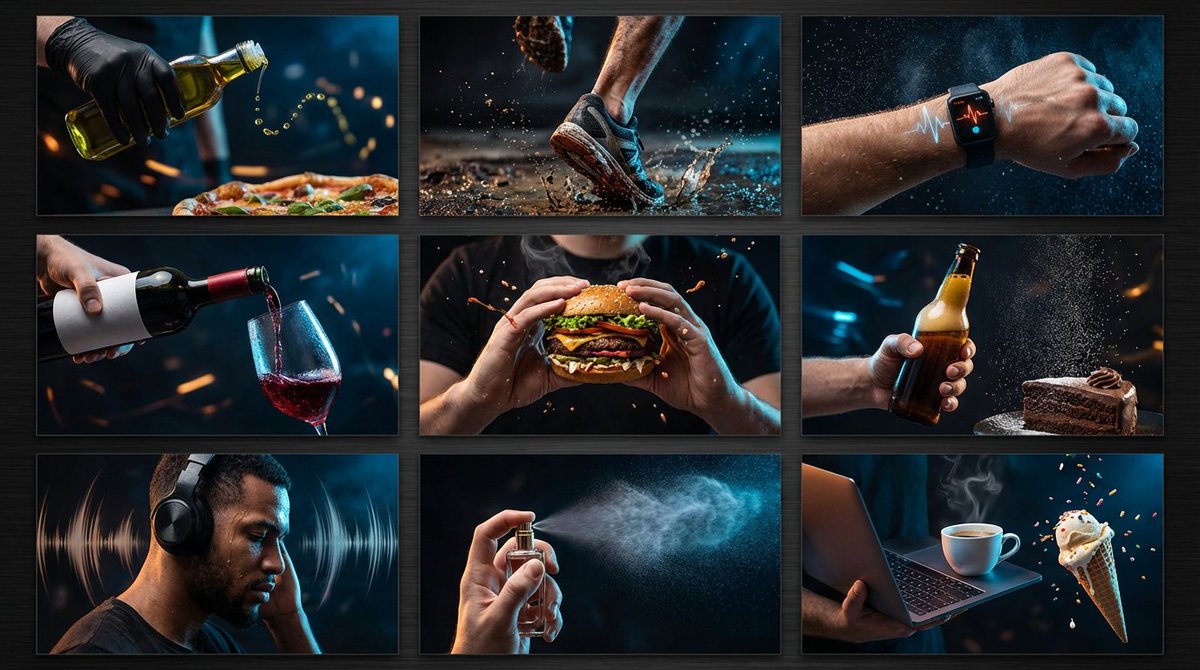 AI Prompt for High-Contrast Product Photography with Cinematic Lighting
