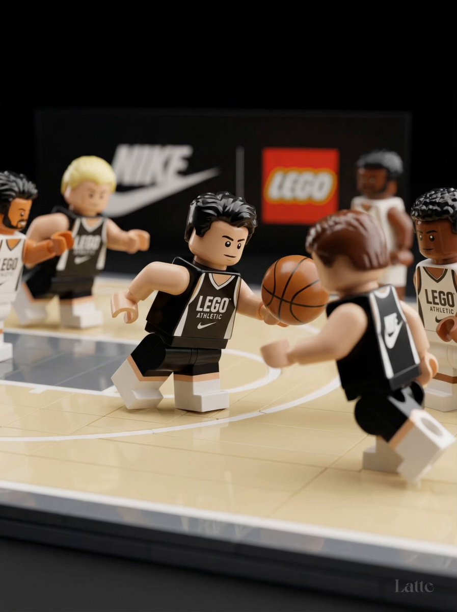 AI Prompt for High-Detail LEGO Basketball Scene Commercial Render