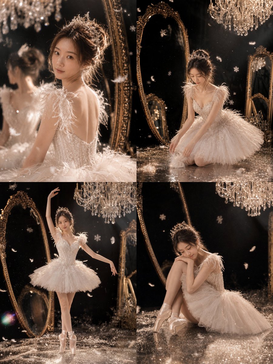 AI Prompt for High-End Ballet Portraits with Opulent Lighting