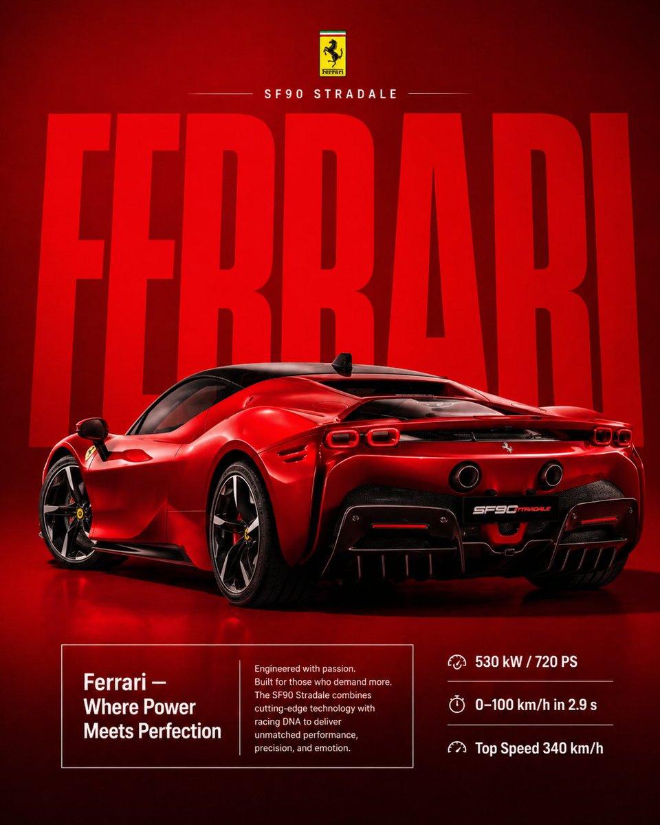 AI Prompt for High-End Car Poster with Dramatic Lighting