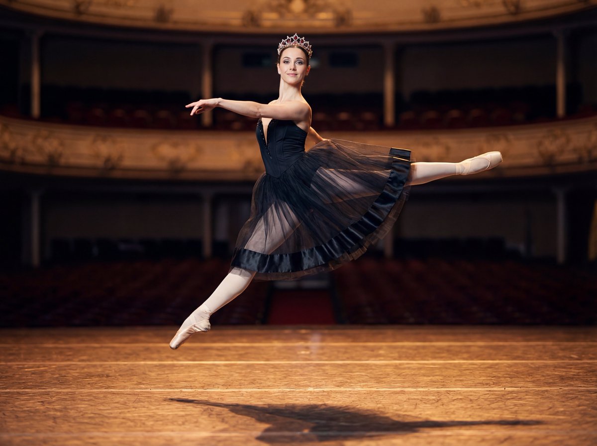 AI Prompt for High-End Editorial Ballerina Photography
