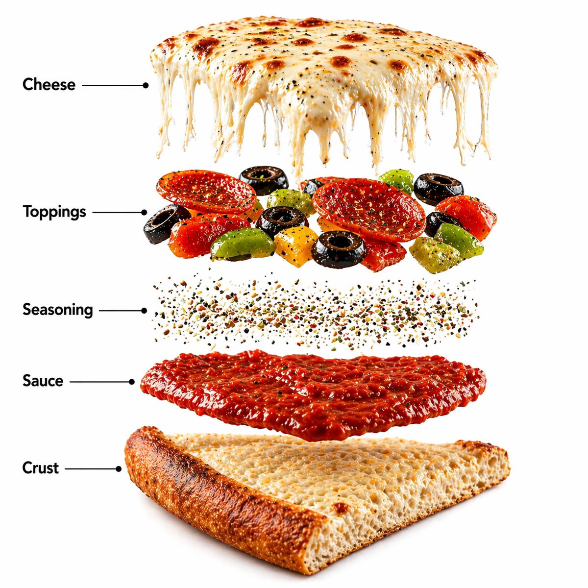 AI Prompt for High-End Food Product Photography and Vertical Infographic