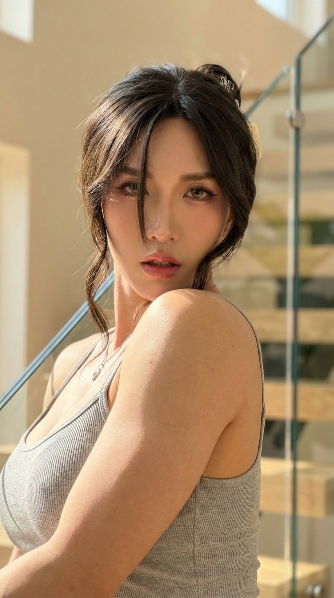 AI Prompt for High-End Intimate Portrait: Young Woman Close-Up
