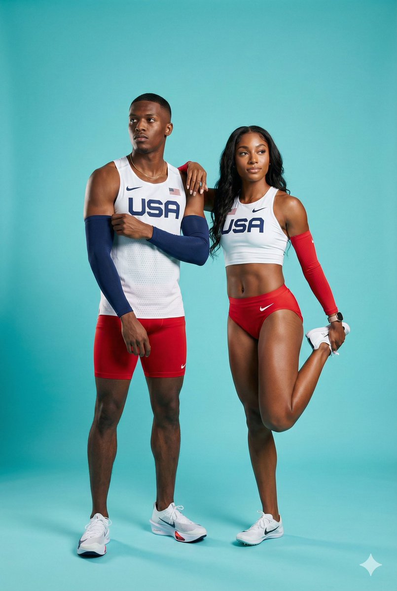 AI Prompt for High-End Photography Generating Ultra-Photorealistic Team USA Track Athletes Portraits