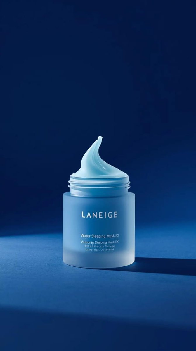 AI Prompt for High-End Product Commercial Video Still - LANEIGE Water Sleeping Mask
