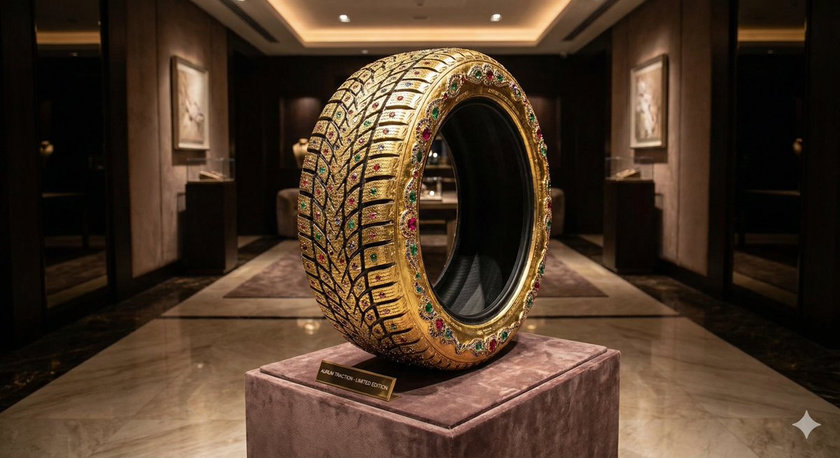 AI Prompt for High-End Snow Tire Photography