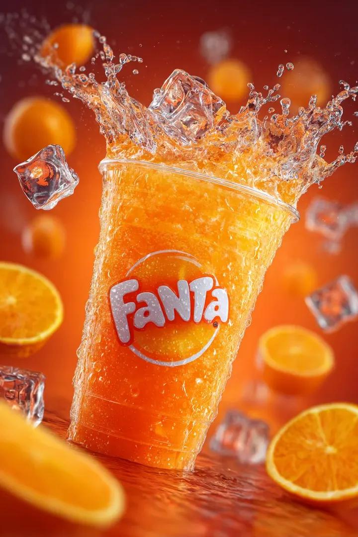 AI Prompt for High-Quality Fanta Soda Product Photography