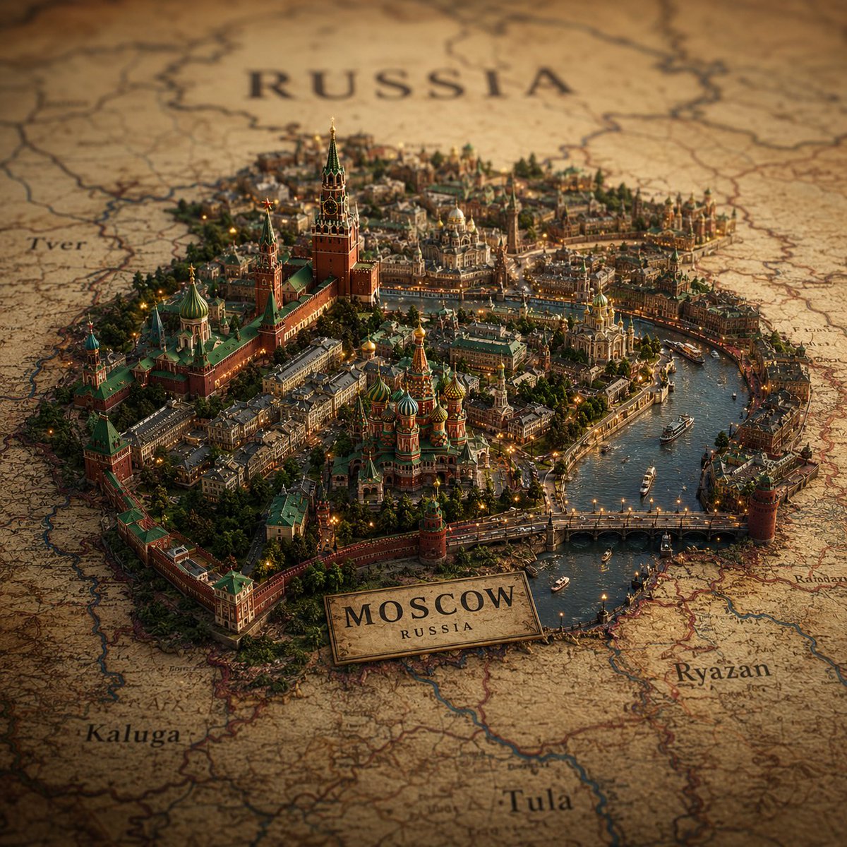 AI Prompt for High-Quality Miniature City Diorama with Cinematic Macro Photography