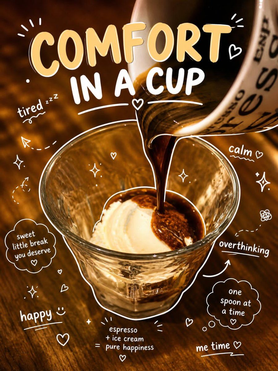 AI Prompt for High-Quality Social Media Affogato Dessert Image