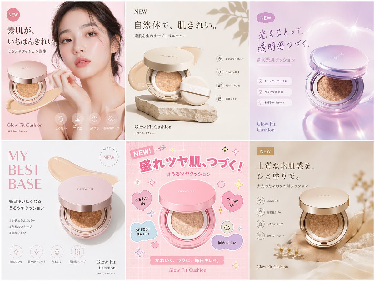 AI Prompt for High-Resolution Cosmetic Ad Banners