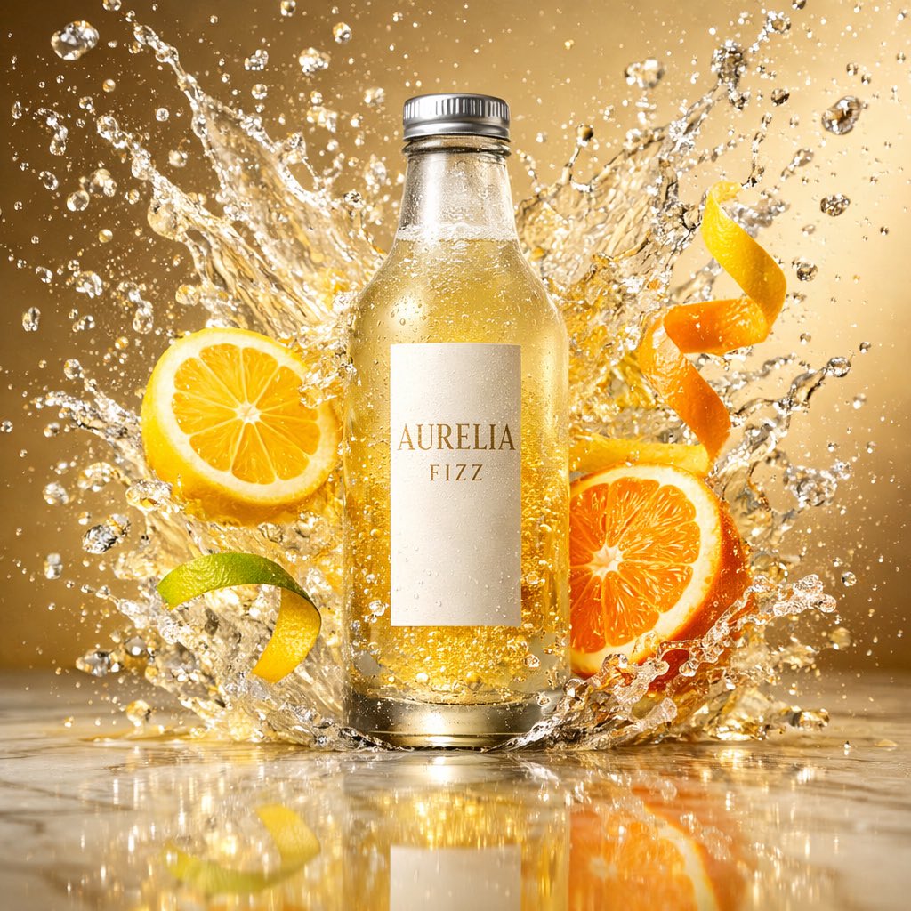 AI Prompt for High-Speed Commercial Beverage Photography
