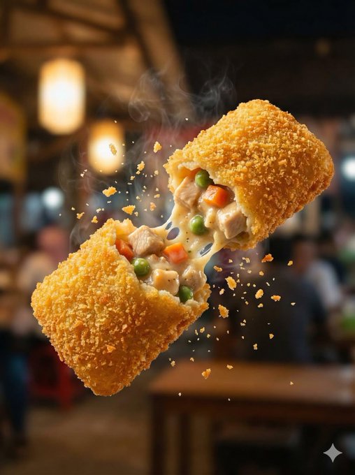 AI Prompt for Highly Realistic Fried Snack Explosion Scene