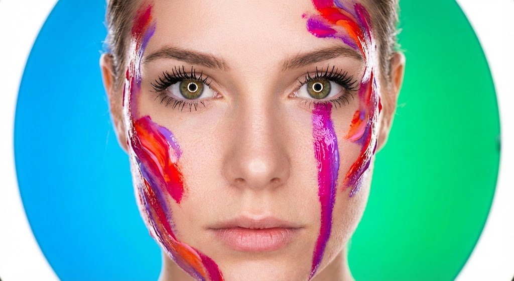 AI Prompt for Highly Realistic Impasto Body Paint Portrait with Extreme Bokeh