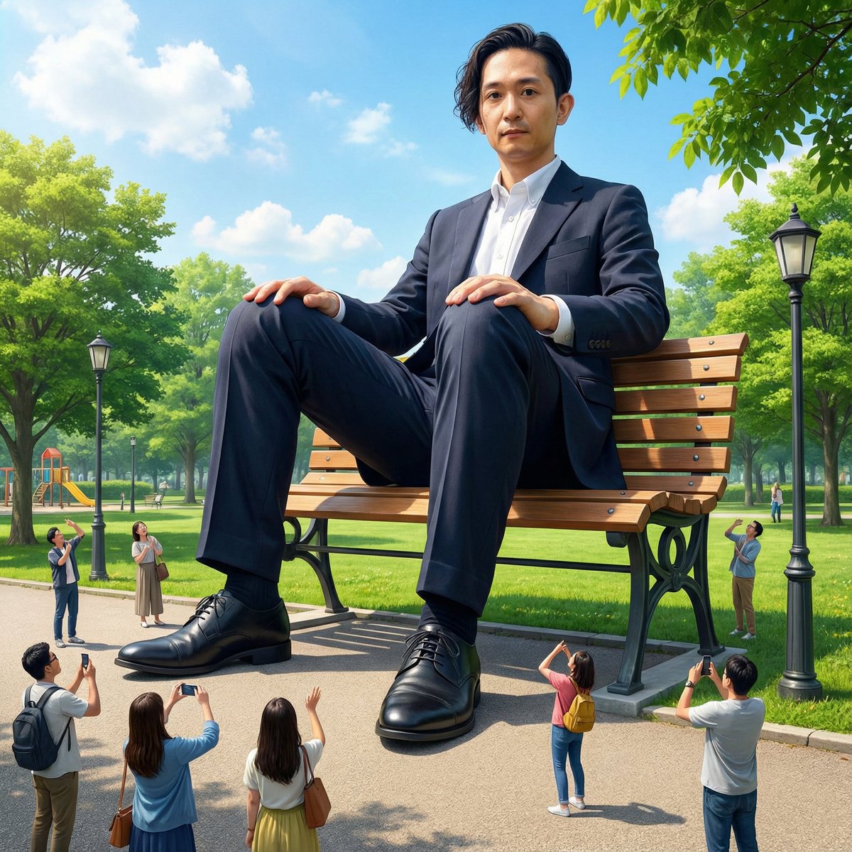 AI Prompt for Humorous Giant Self Portraits
