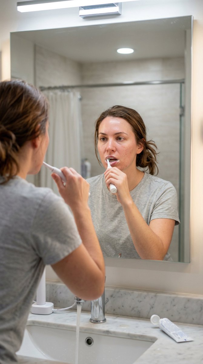 AI Prompt for Hyper-Realistic Bathroom Mirror Portrait Generation