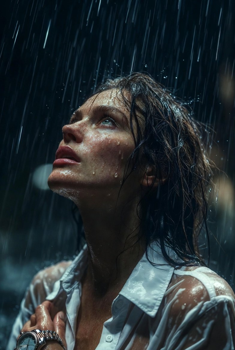 AI Prompt for Hyper-Realistic Cinematic Rain Portraits