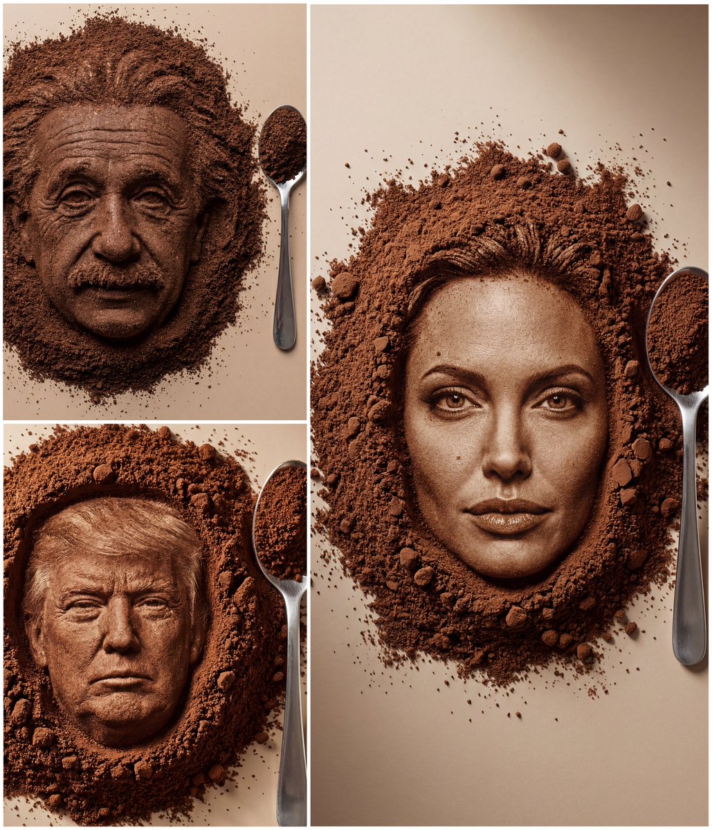 AI Prompt for Hyper-Realistic Coffee Powder Portraits