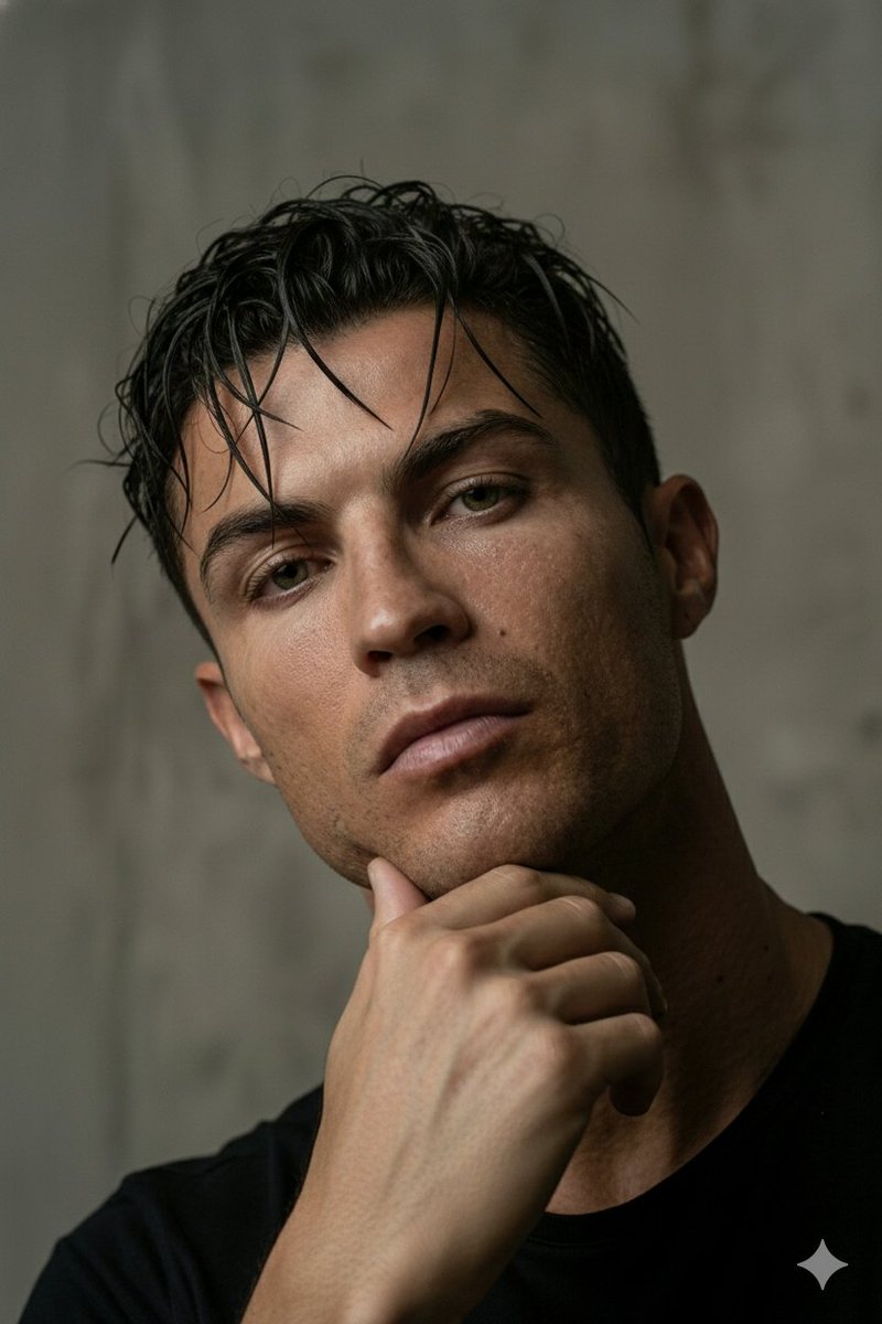 AI Prompt for Hyper-Realistic Cristiano Ronaldo Portrait with Cinematic Lighting